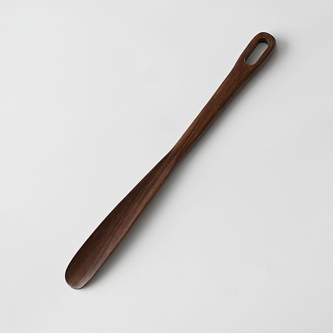  
アジアンウォルナット素材のロングシューホーン全体画像 