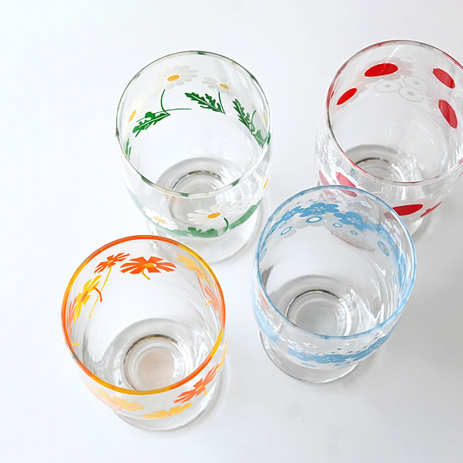  
アデリアレトロ 台付きグラス 