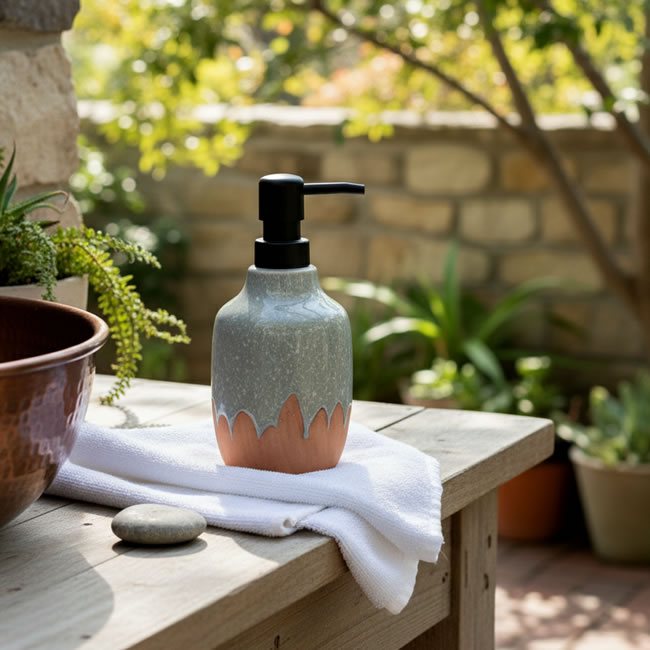  
ノーメルト／ブルーの釉薬が雪解けを思わせるデザイン 