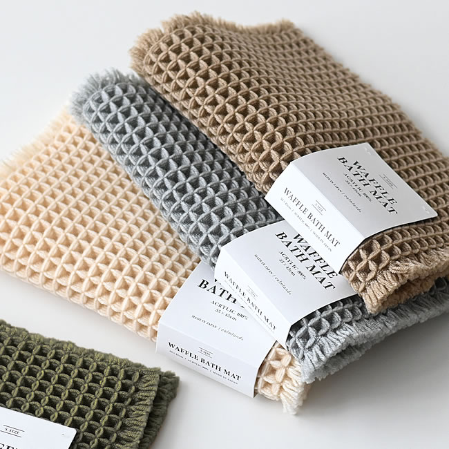  
瞬乾 ワッフルバスマット 45 &times; 35cm 