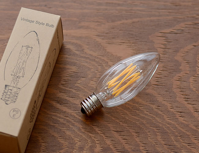 LED電球 E17 シャンデリア型 40W相当 調光対応 | ゼネラルストア オルネ
