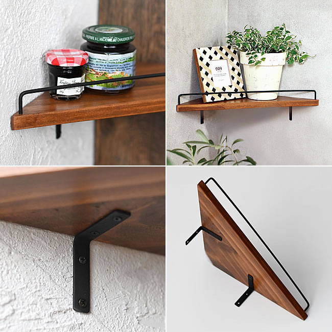 WOOD コーナーシェルフ