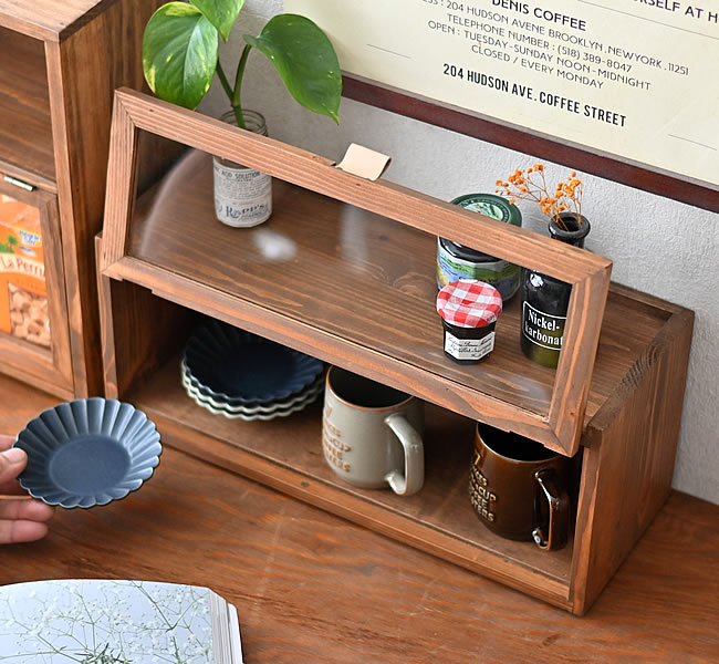 WOOD スタッキングキャビネット