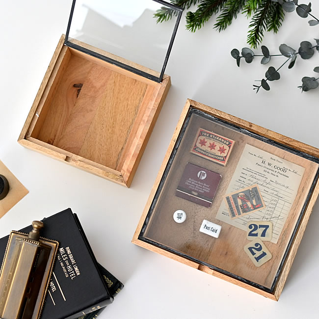 Wooden コレクションボックス スクエア ゼネラルストア オルネ Wooden コレクションボックス スクエア ゼネラルストア オルネ