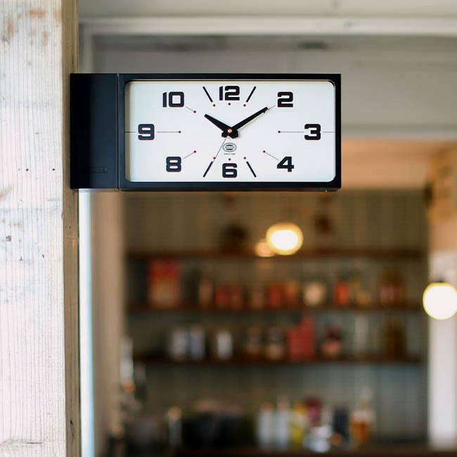  
ダブルフェイスクロック レクタングル 