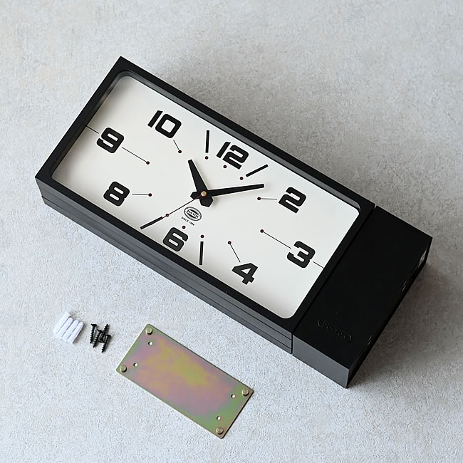  
ダブルフェイスクロック レクタングル 