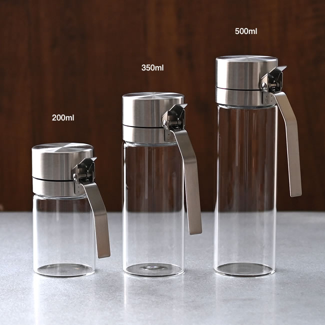 サイズ違いのオイルボトル比較