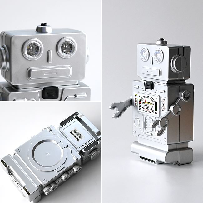  
ロボット型工具セット 細部ディテール 背面 底面 