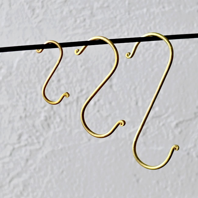 BRASS S字フック