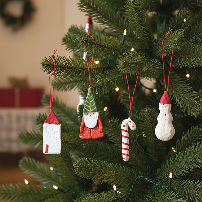 ペーパーマッシュのハンドメイド飾り〈4種セット〉｜ゼネラルストア オルネ