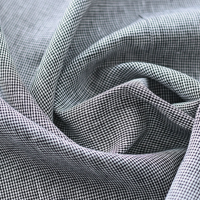fog linen work パイピングエプロン 白黒千鳥格子
