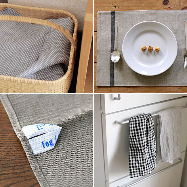  
fog linen work リネン キッチンクロス 