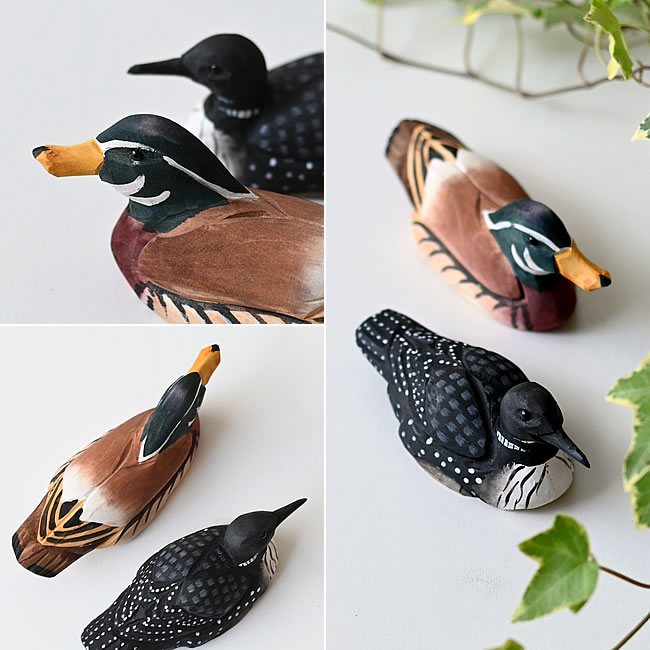WOODEN ダックオブジェ