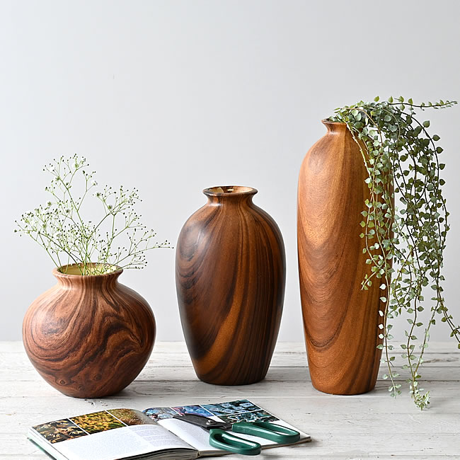  
WOOD GRAIN フラワーベース 