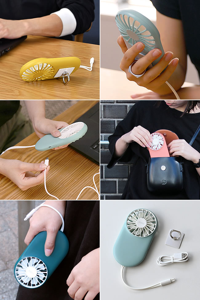 充電式 オーバルスリムファン