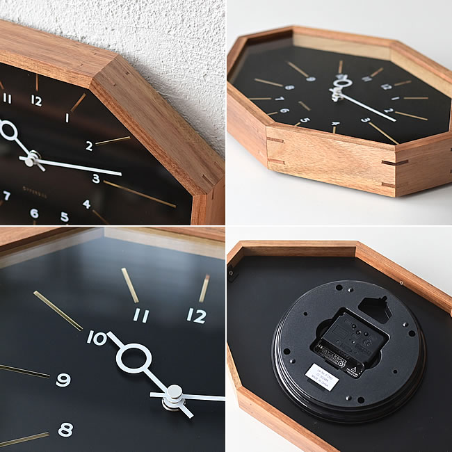  
ベルモンテ 電波クロック ブラック 