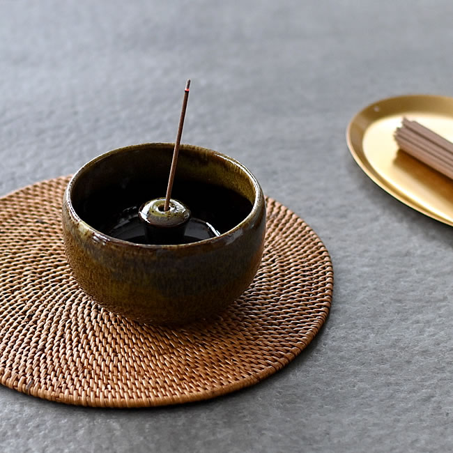 抹茶碗のお香立て