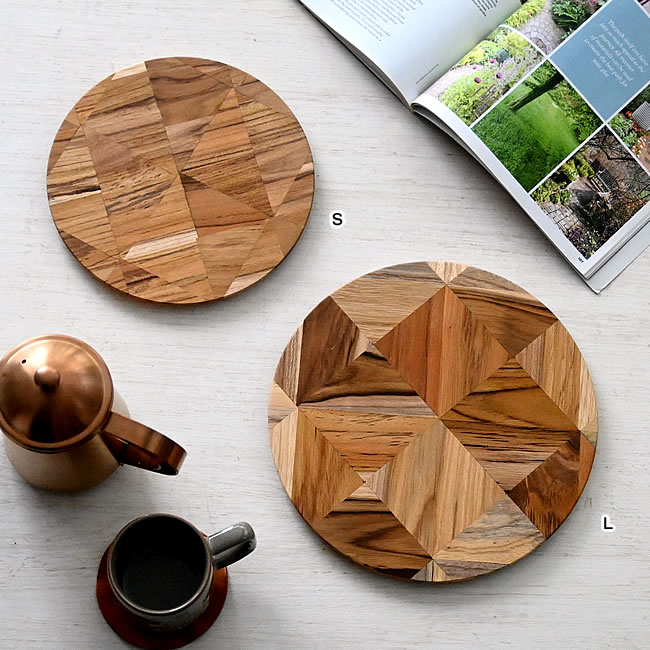 TEAK パーケットボード ラウンド