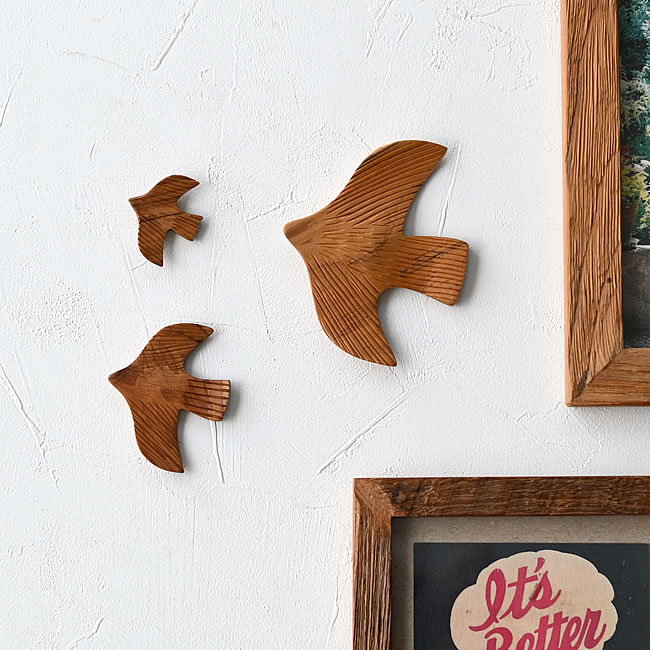  
BIRD 手彫りマグネット 