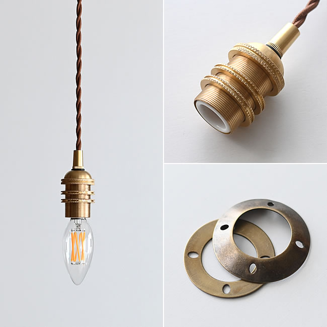 BRASS ソケットペンダント E17