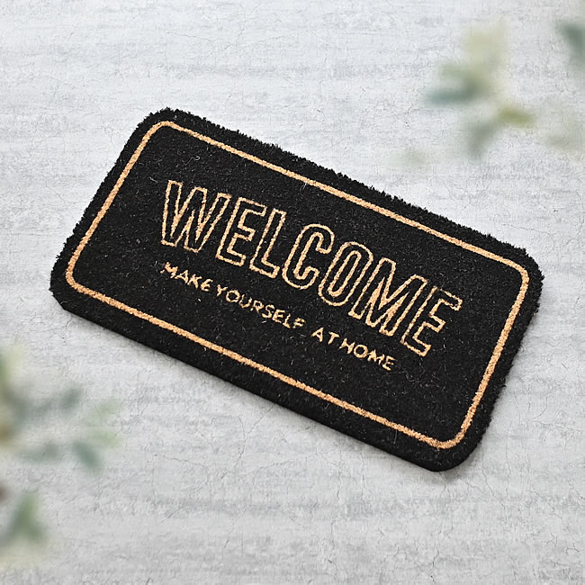  
WELCOME コイヤーマット BK 