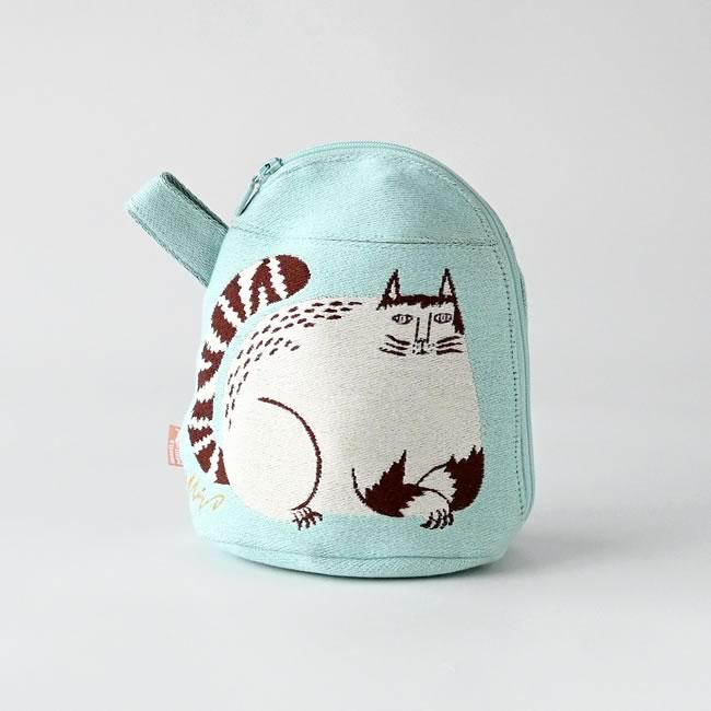  
moritaMiW マチつきポーチ ネコと公園の樹 