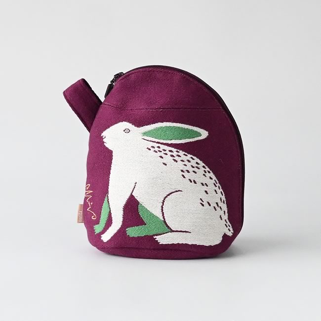  
moritaMiW マチつきポーチ ウサギと平原の花 