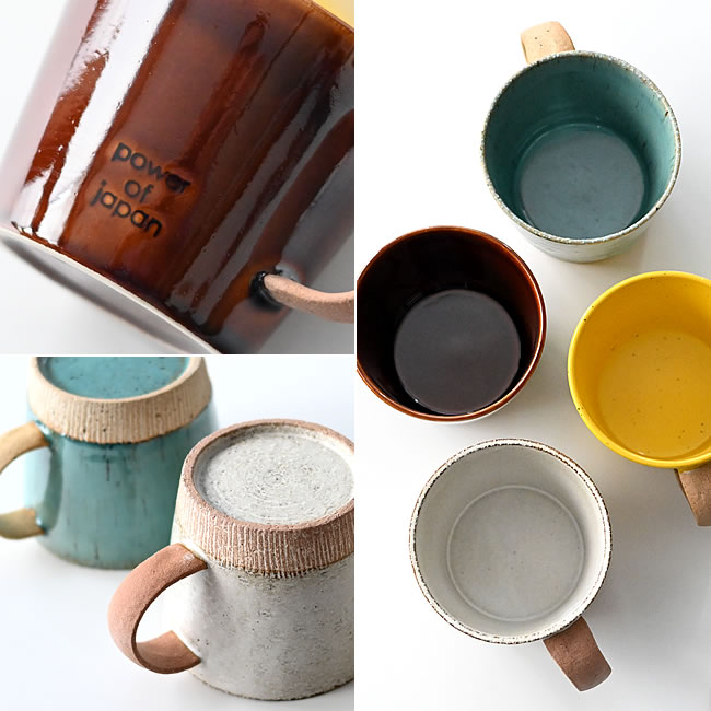  
POWER OF JAPANロゴ入り陶器製マグカップ 