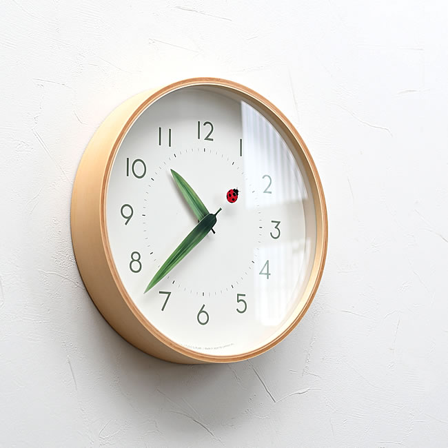  
とまり木の時計 てんとう虫 