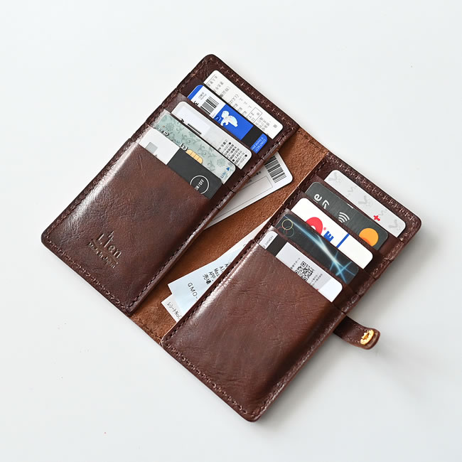 手帳型カードケース 日本製レザー｜薄型・大容量｜選べる5色｜ゼネラル