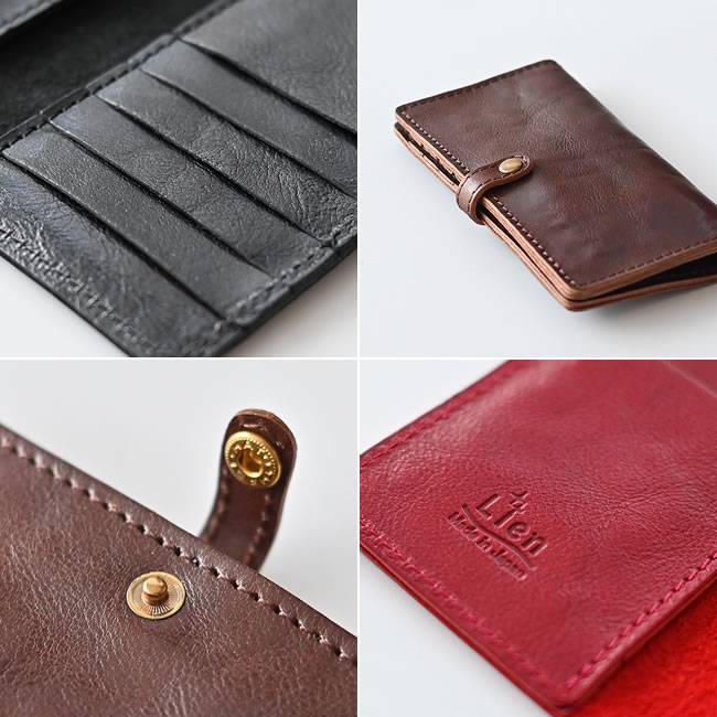 手帳型カードケース 日本製レザー｜薄型・大容量｜選べる5色｜ゼネラル