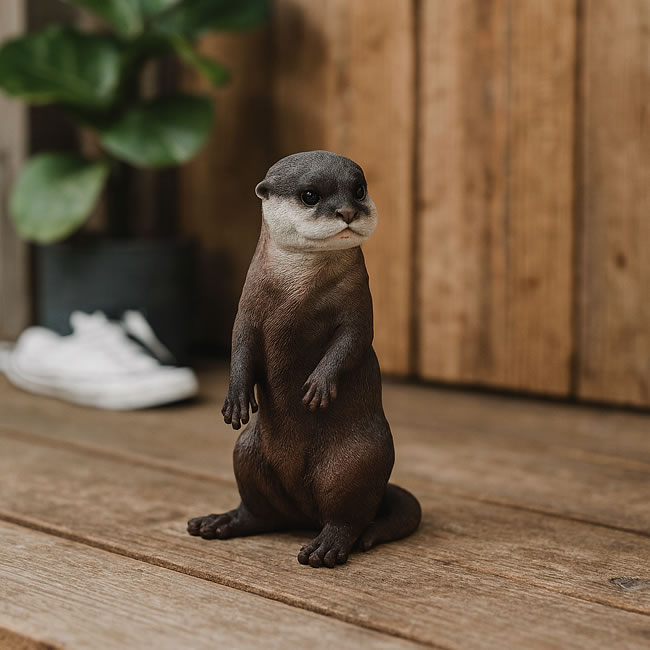  
リアルなカワウソの貯金箱 