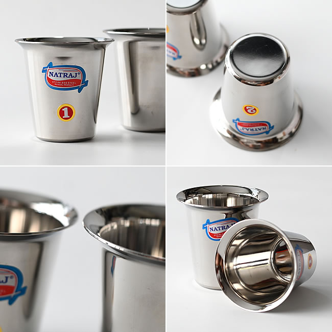  
チャイカップをさまざまな角度から撮影したディテール写真 