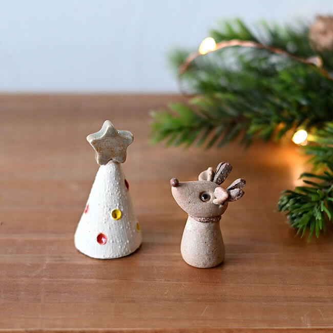  
信楽焼 クリスマス プチドール 