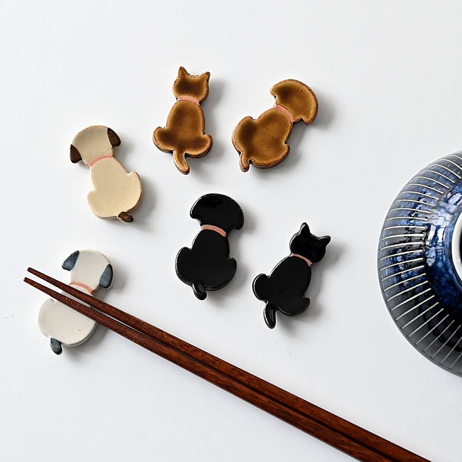  
いぬねこ 箸置き 