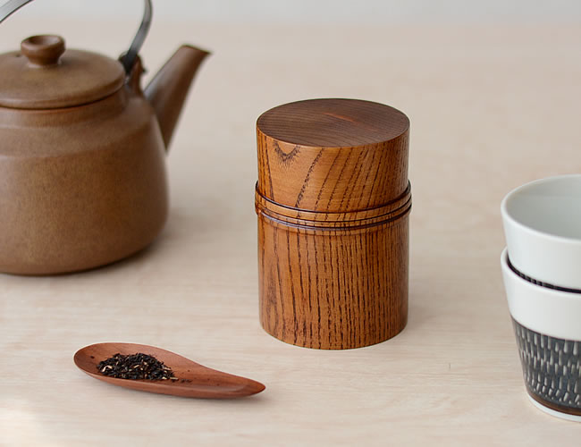 木製 茶筒