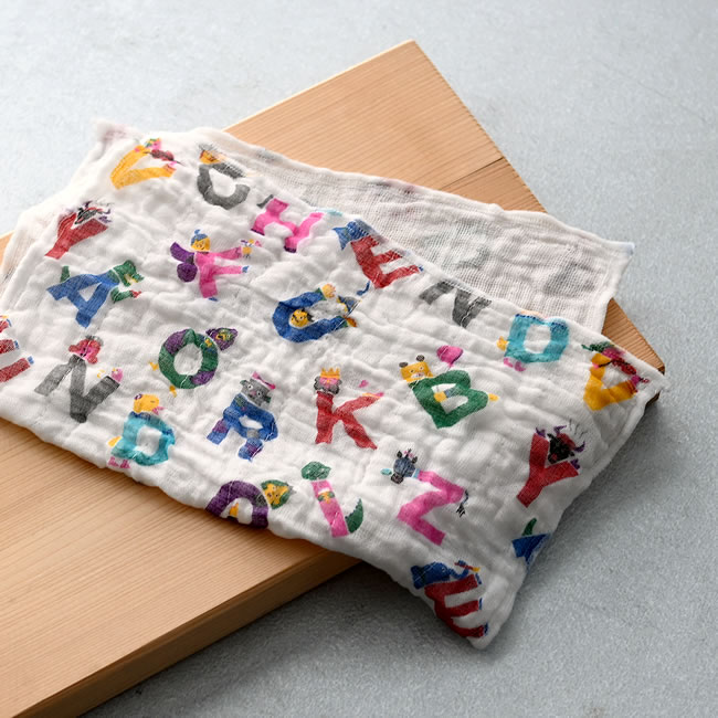 やわらかな風合いのかや織ふきん 使用イメージ