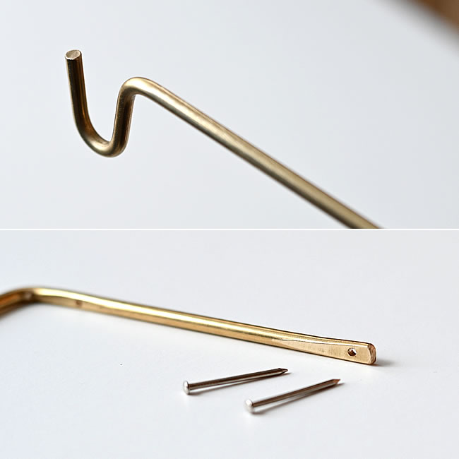  
BRASS ロングフック 