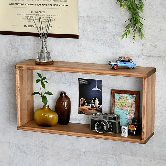 WOOD ボックスシェルフ レクト