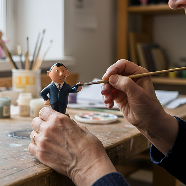  
職人が手作業でハンドペイントするALFI社の紳士ペンスタンド 