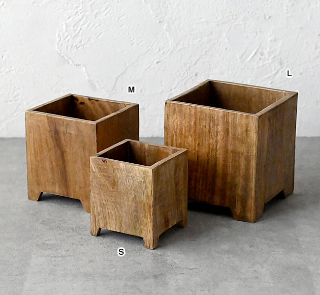 CUBE ウッドプランター