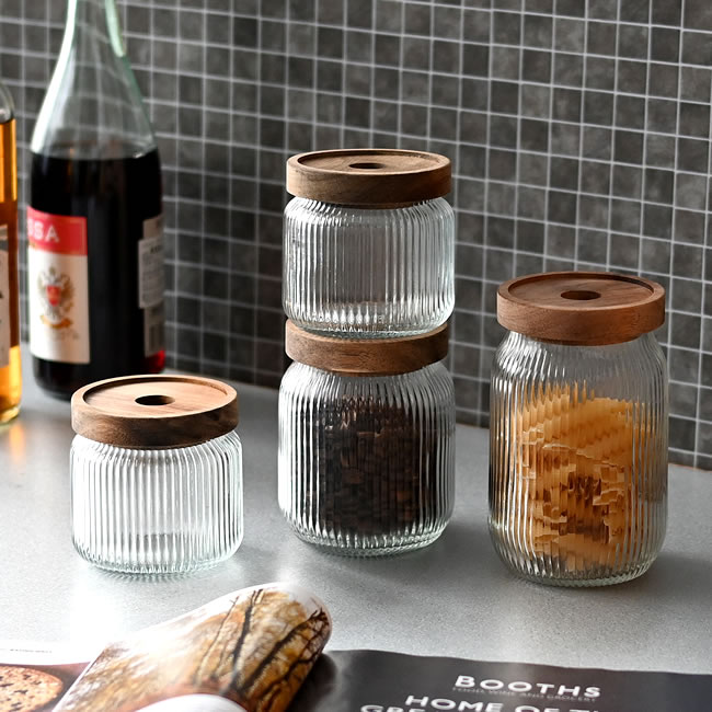  
ACACIA ガラスキャニスター 