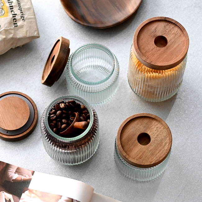  
ACACIA ガラスキャニスター 