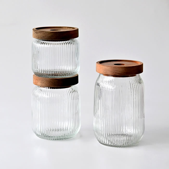  
ACACIA ガラスキャニスター 