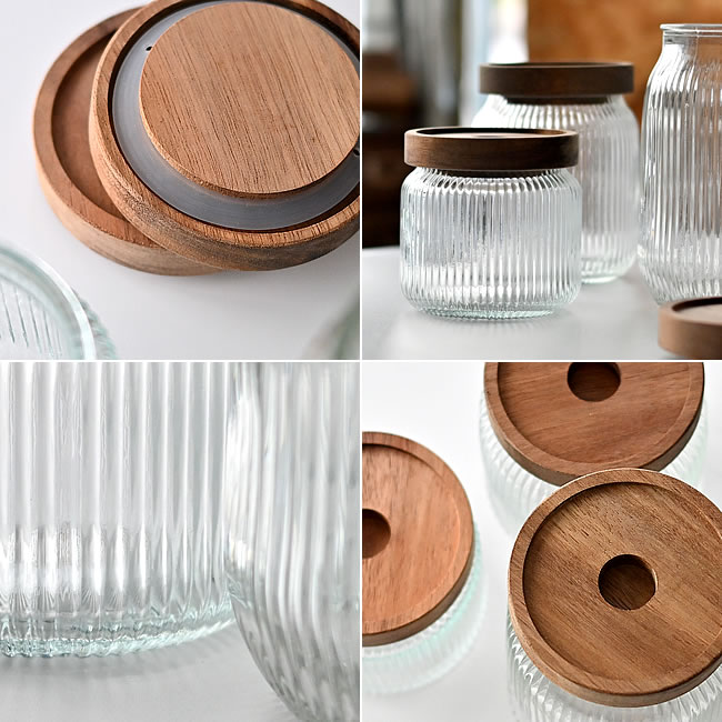  
ACACIA ガラスキャニスター 