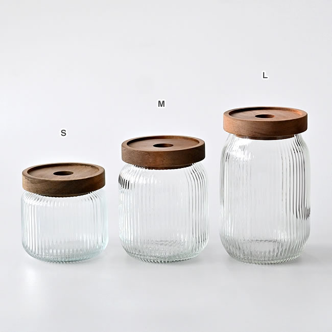  
ACACIA ガラスキャニスター 