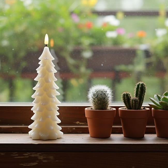  
炎のようにゆらぐ キャンドルツリー LEDライト 