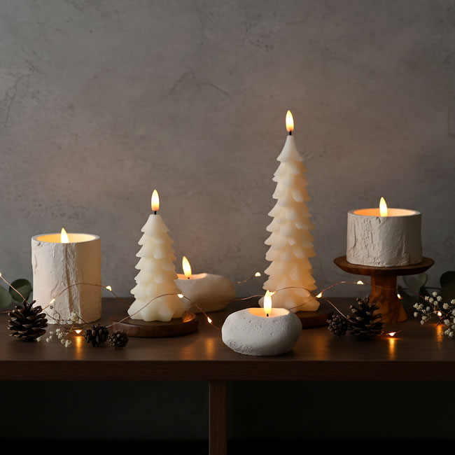  
クリスマスデコ キャンドルツリー LEDライト 