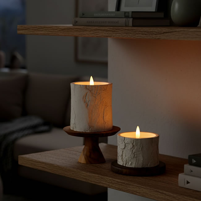  
炎がゆらめく LEDキャンドル 