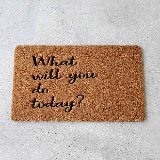 水洗いできるPVC玄関マット 屋内屋外兼用 滑り止め付き カット可能